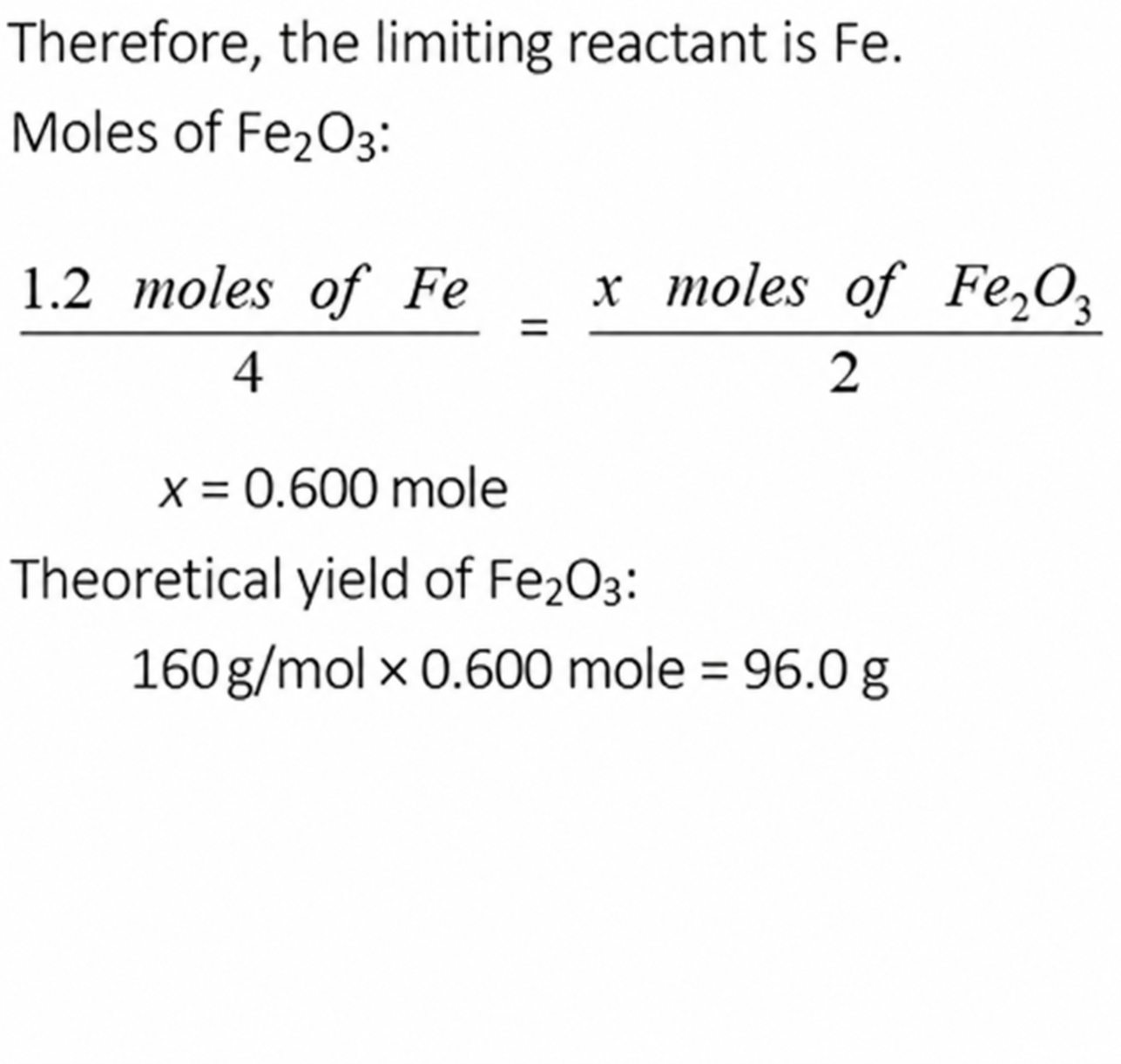Corrected calculation for question 522